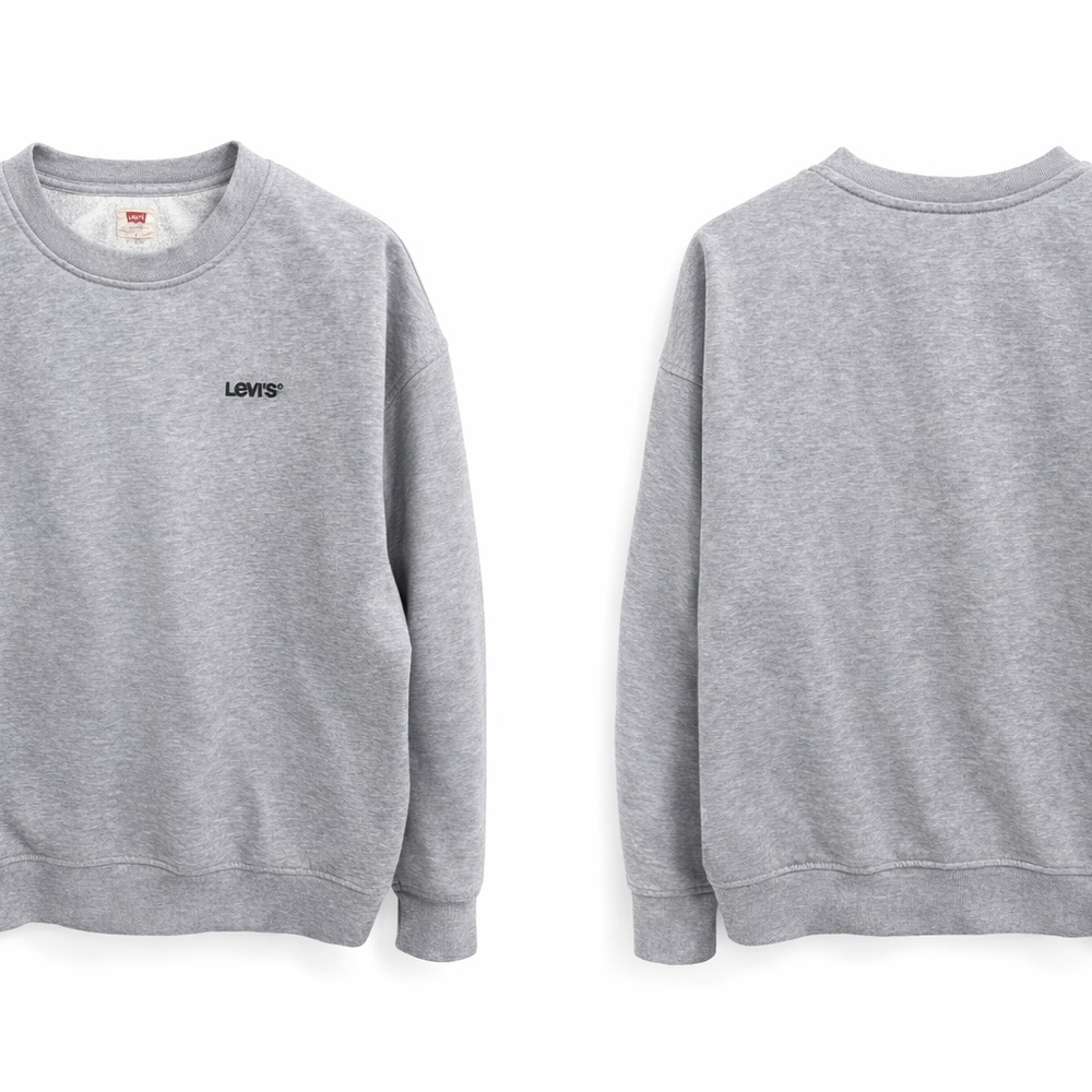 Levi's Classic Gray Crewneck Sweater